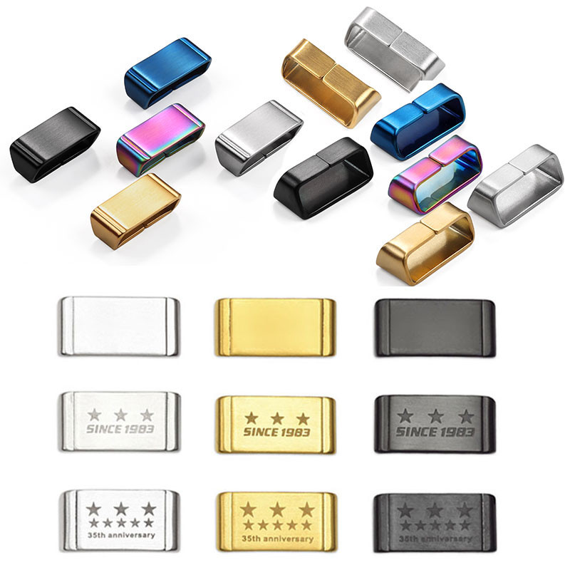 สายนาฬิกาแหวนสแตนเลส Locker Loop สําหรับ Casio G-shock DW5600 GWM5610 GA110 GG1000 18 มม.20 มม.22 มม.24 มม.นาฬิกา Keeper Loop ผู้ถือแหวน Watchband Fastener Fixing แหวน