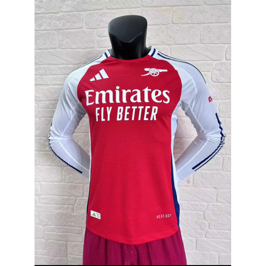 [Player Version] เสื้อฟุตบอลแขนยาว Arsenal Home ใหม่ 24/25 Arsenal Home ใหม่