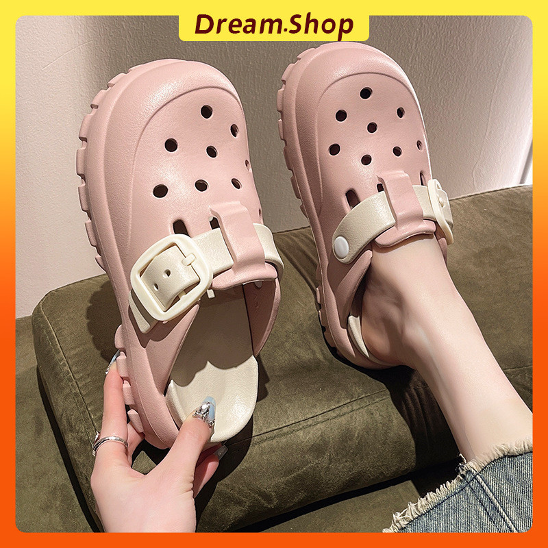 「DR」 รองเท้าแตะสุภาพสตรีรองเท้าแตะชายหาดแฟชั่น Casual All-Match EVA Anti-Slip Soft Sole ในร่มห้องน้ําชายหาดกลางแจ้งขนาด: 35-45