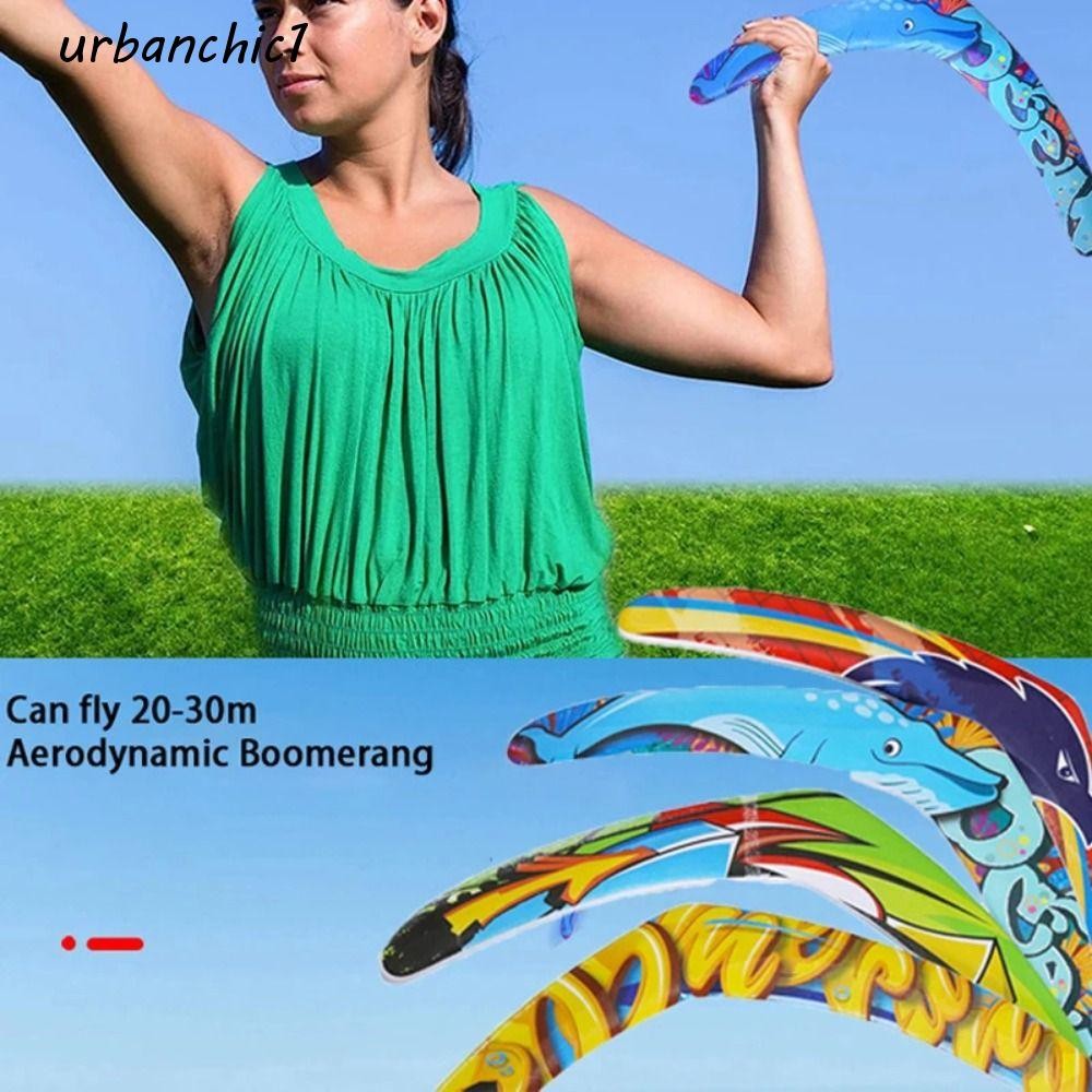 Urbanchic Flying Boomerang ของเล่น, Fast Catch Returning V-Shaped Boomerang, เด็กเล่นตลก Interactive