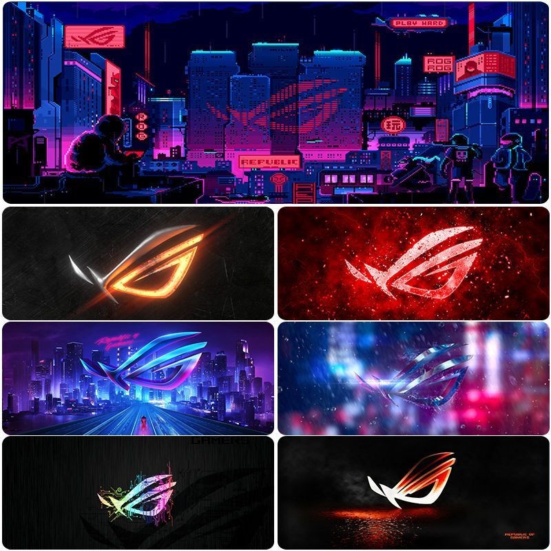 R ROG Prodigal Eye Mouse Pad ผู้เล่นขนาดใหญ่ Country Gaming Game Boy Keyboard Pad แผ่นรองโต๊ะโน๊ตบุ๊ค