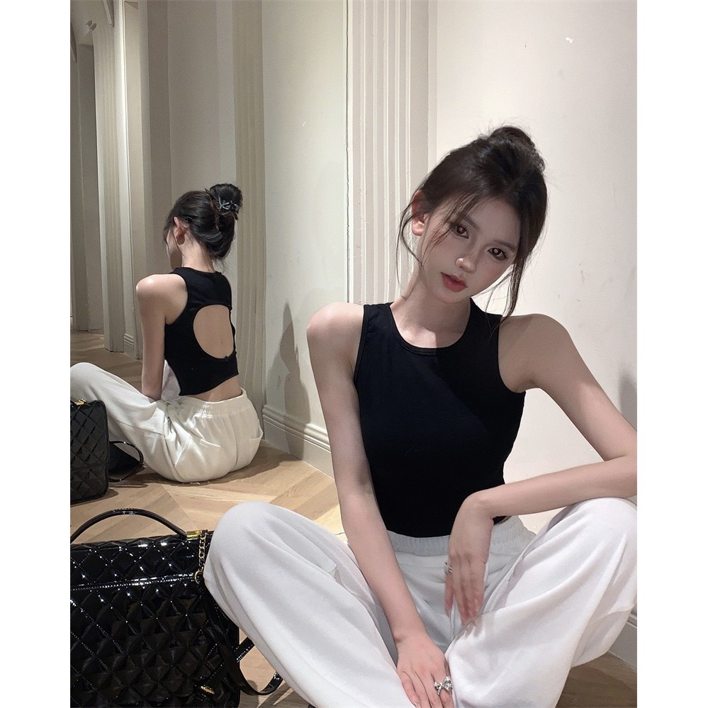 PX เสื้อกล้ามเว้าหลัง เสื้อกล้ามผู้หญิง ผ้าร่องเล็ก ผ้านุ่มใส่สบาย เสื้อกล้ามสายฝอ เซ็กซี่ สายแซ่บต้องลอง