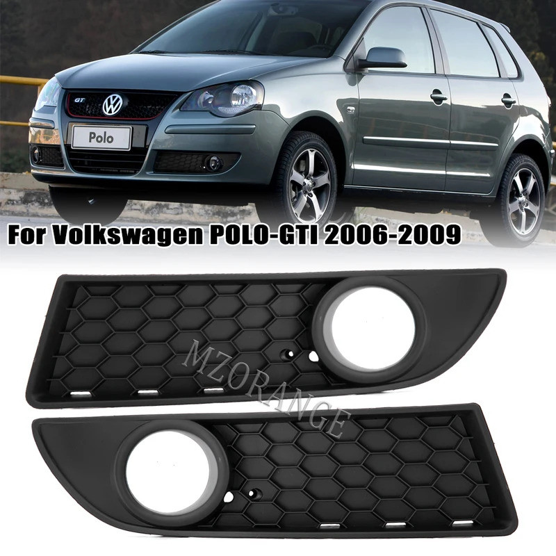 Ccarpart Foglights สําหรับ VW Volkswagen POLO-GTI 2006-2009 MK4 9N3 หมอกโคมไฟย่างกรอบกันชนหน้าหมวกรถ
