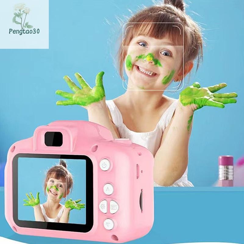 [Eao] Mini Children Camera X2 Digital Vintage Camera ของเล่นเพื่อการศึกษาเด็กโปรเจคเตอร์กล้องวิดีโอการถ่ายภาพกลางแจ้งของเล่นของขวัญ [TH]