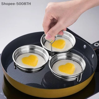 JIA สแตนเลสสตีลไข่ Poacher Poaching Pan Mould ไข่ Steamer นึ่งไข่แม่พิมพ์ Household ครัวเครื่องมือทําอาหาร Gadget {th}