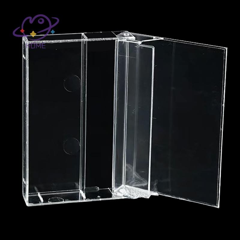 [mayhome] 1 PC Cassette Tape กล่องเก็บของโปร่งใสเสียงบันทึกแม่เหล็กเทปเปล่ากล่องกันฝุ่น {TH}