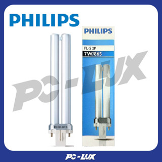 PHILIPS หลอดไฟ PL-S 2P 7W/865