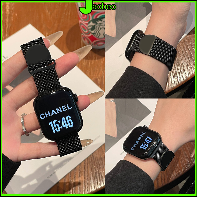 แหวนโลหะสแตนเลสมิลาน for IWatch Ultra 3 2 49มม Smart Watch Series 11 10 9 8 7 6 5 4 46/45/44/42/41/38มม