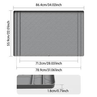 DEVO ตู้ Liner, ทําความสะอาดง่ายซิลิโคนภายใต้ Sink Mat, มัลติฟังก์ชั่นกันน้ํา 34" x 22" ถาดอ่างล้างจานสําหรับห้องครัวห้องน้ํา