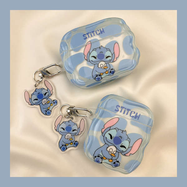 เคส airpods pro 2 เคส airpods 3 Ins น่ารักการ์ตูน Stitch airpods4 เคสป้องกัน airpod3 เหมาะสําหรับ Ap