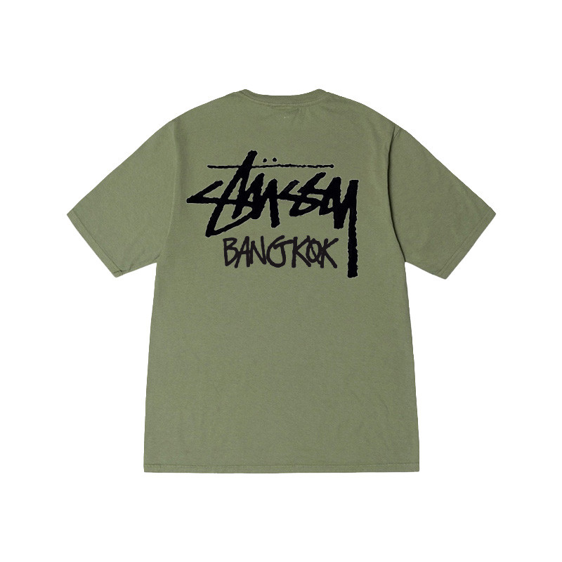 Stussy MENS T-SHIRT BANGKOK LIMITED T SHIRT ARMY GREEN / NAVY