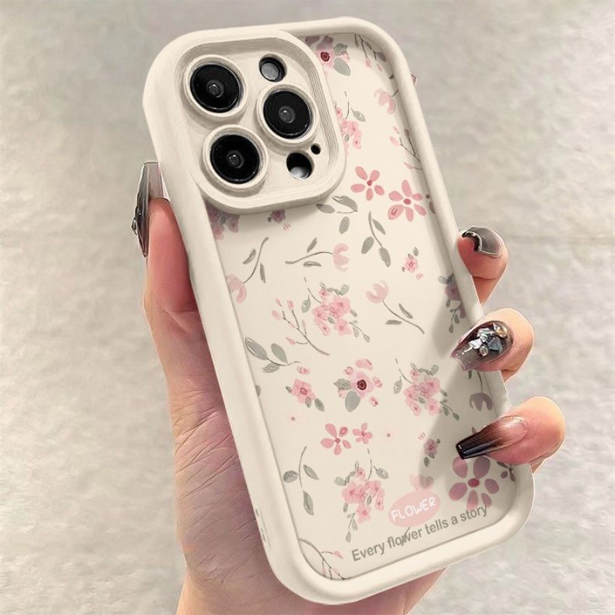 ดอกไม้สีชมพูขนาดเล็กเคสโทรศัพท์เข้ากันได้สําหรับ Honor X9C สมาร์ท 200 Pro 90 200 Lite 70 50 20 Pro 200Smart 9X กันกระแทก Tpu ปกอ่อน