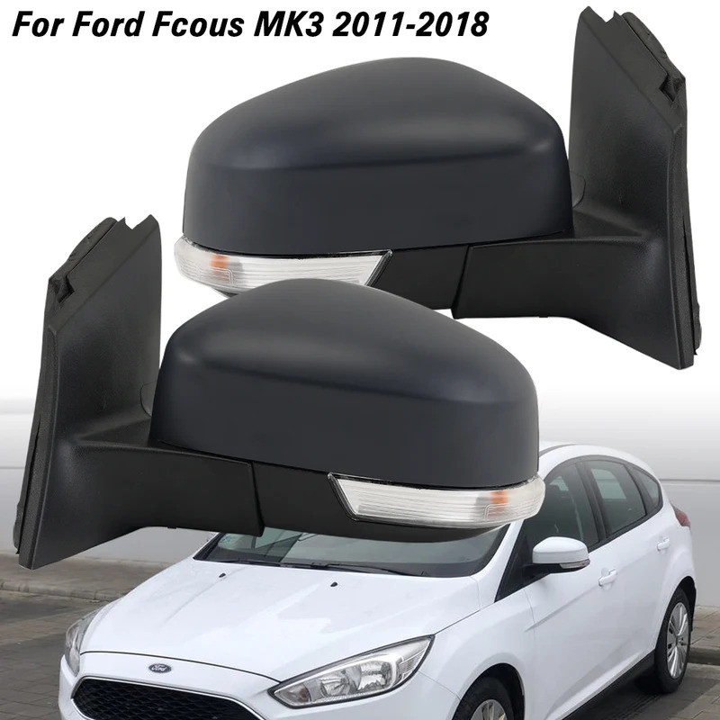 Moto22r 8 Pins กระจกมองข้าง Ford Focus MK3 2011-2018 รุ่น EU อุ่นไฟเลี้ยวประตูกระจกมองหลังอะไหล่อุปก