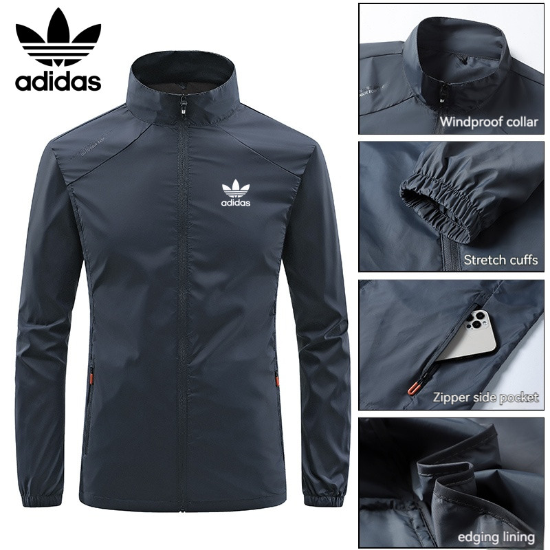 เสื้อกันแดดผู้ชาย2026 คอตั้ง - เนื้อผ้า超薄 UV50+ สำหรับตกปลาและสวมใส่กลางแจ้งฤดูร้อน #5521-SYC