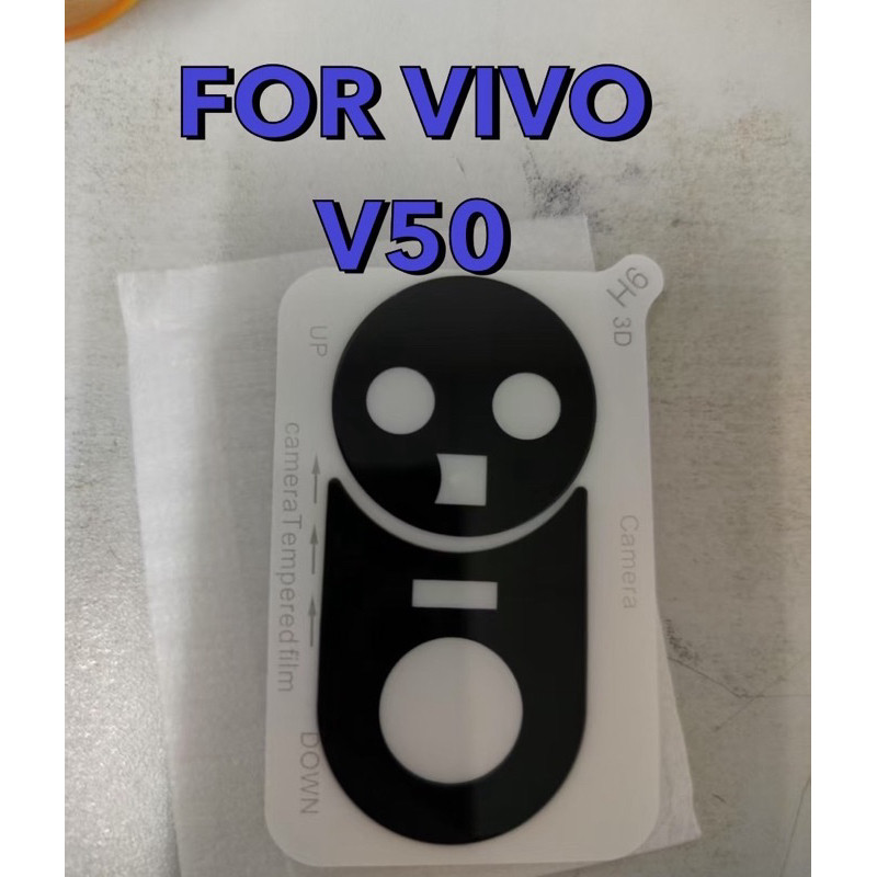 ฟิล์มกันรอยกล้อง สีดำ กันกระแทก สำหรับ Vivo V50 5G ฟิล์ม กันรอยเลนกล้อง