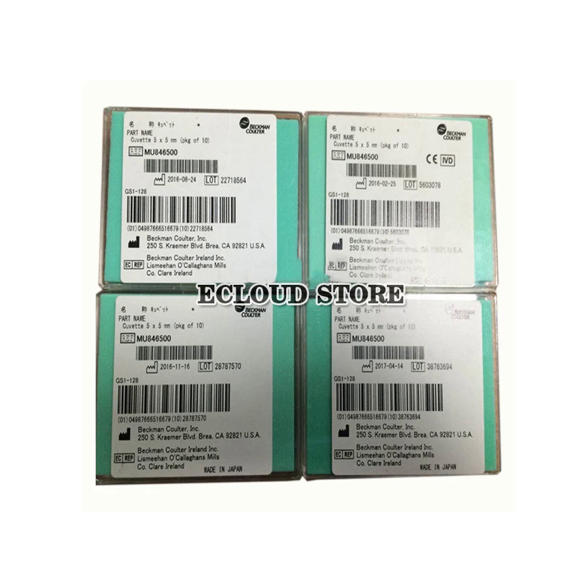 ✧คิวเวตสำหรับเครื่องวิเคราะห์เคมี Beckman AU480 MU846500 คิวเวตต์ 5 x 5 มม. (แพ็ค 10 ชิ้น)