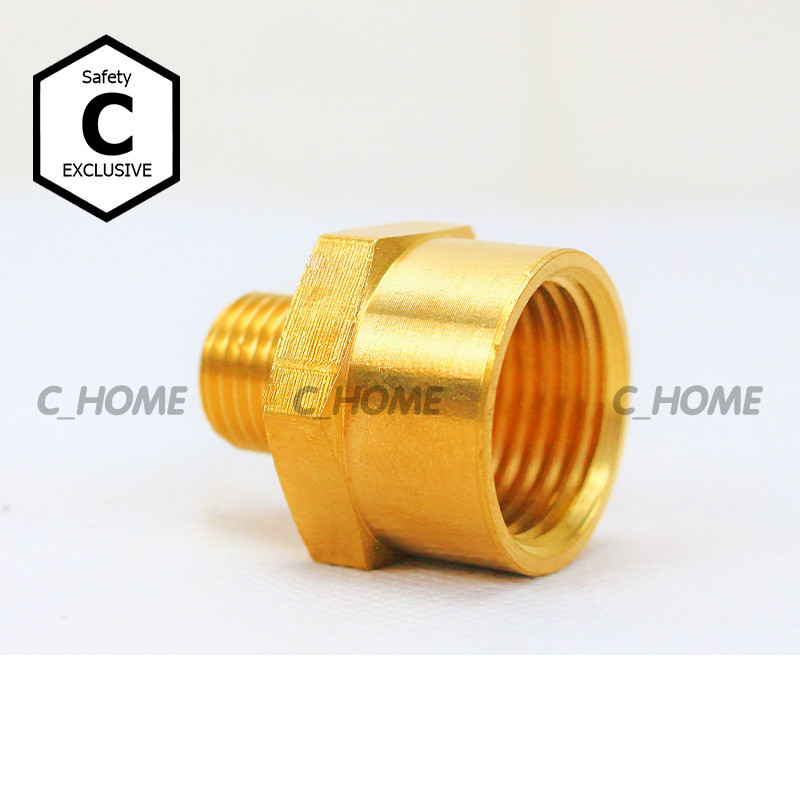 ข้อต่อทองเหลืองแท้ นิปเปิ้ล  (ข้อต่อเกลียวใน-นอก) มีหลายขนาดให้เลือก กดเลือกขนาดก่อนสั่งซื้อ สินค้าพร้อมส่งจากไท - รูปที่ 2