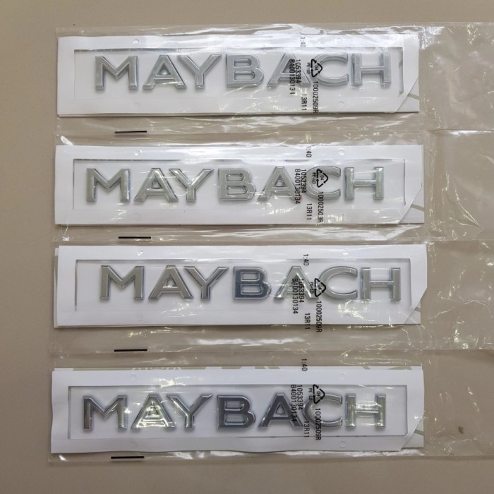 3D Emblem Logo Writing MAYBACH Mercedes Benz Badge S Class CHROME