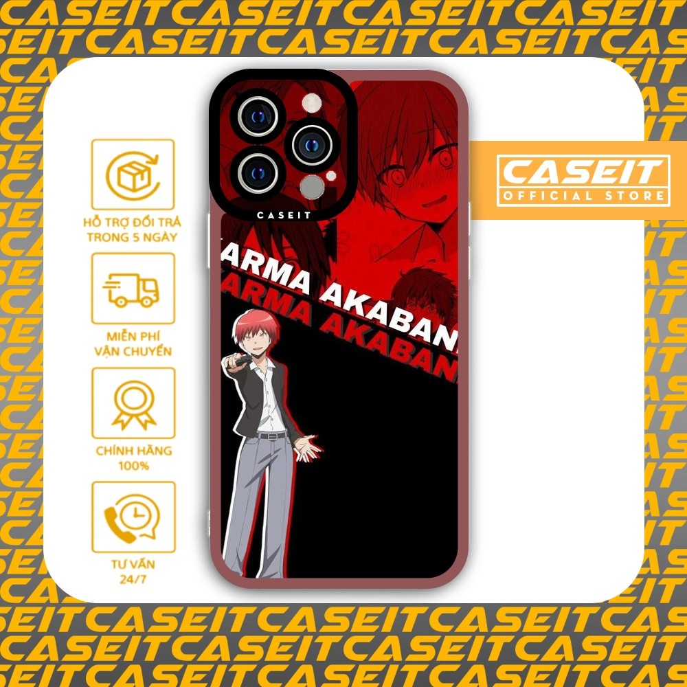 เคสไอโฟนขอบสี่เหลี่ยม Samsung Xiaomi Oppo Caseit Akabane Karma Assassination Classroom ตัวละครในห้อง