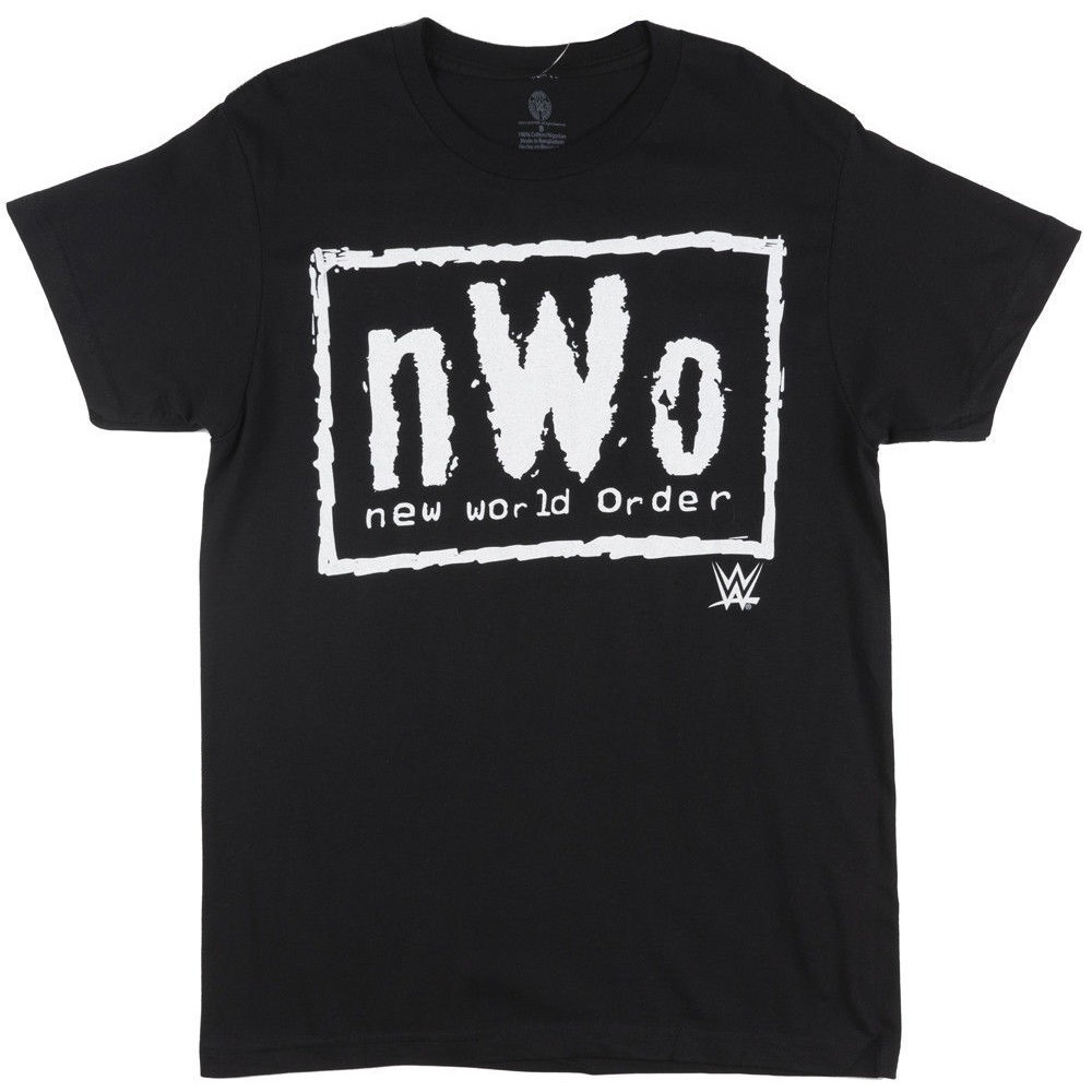 🔥HOT SALE🔥 WWE nwo World Order wolfpac wrestling เสื้อยืดสีดำสีขาว S-5XL