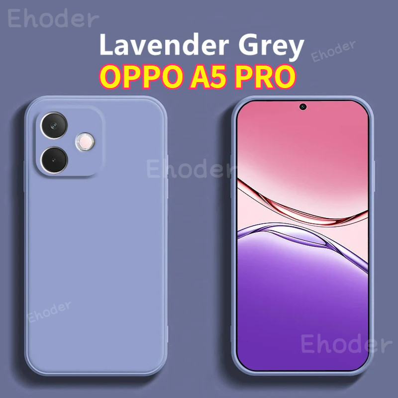ซิลิโคนเหลวปลอกยางสําหรับ OPPO A5 i Pro 5G 2025 เคสโทรศัพท์สแควร์ Soft Covor สําหรับ OPPOA5Pro A5Pro