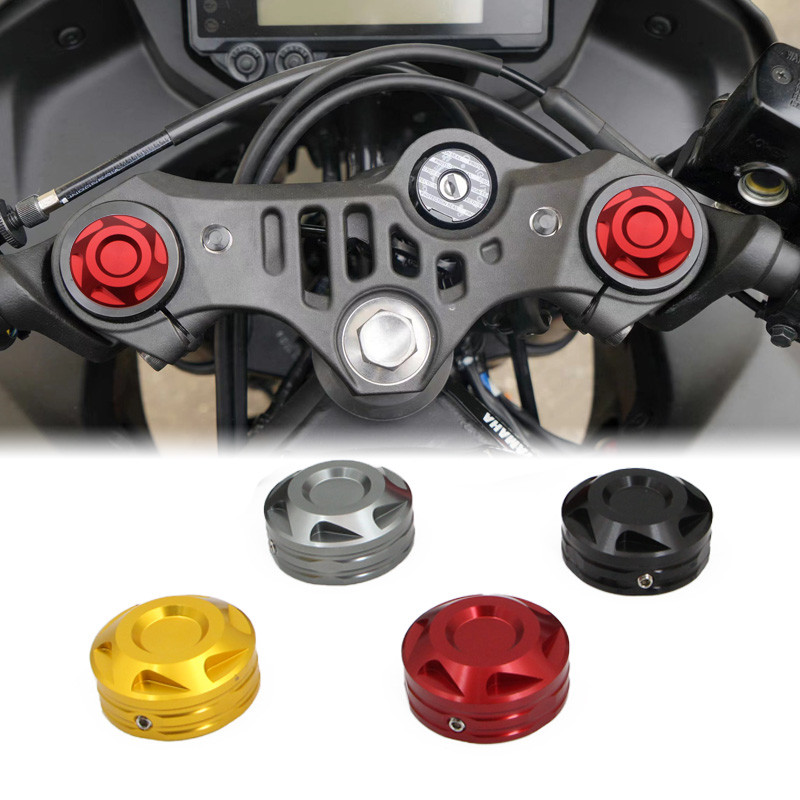 ร้านคนไทยรับประกันฝาครอบแต่งโช้คหน้าปรับระดับได้ สำหรับ Yamaha YZF R3/R25/MT-03/MT-25