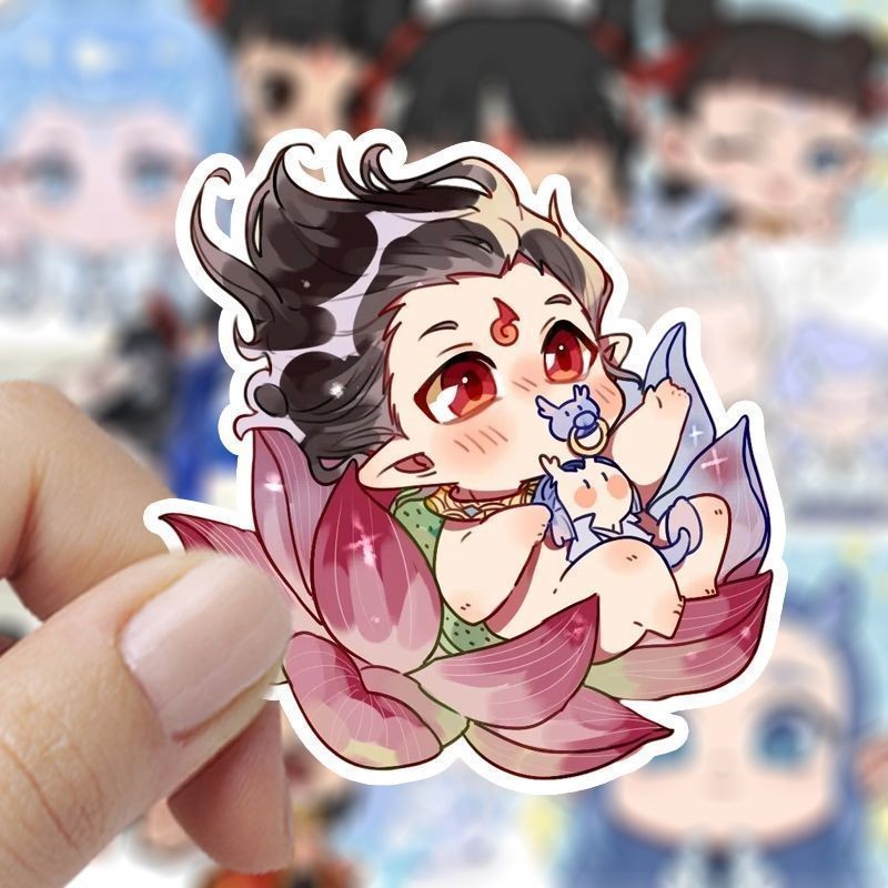 สติ๊กเกอร์ Nezha เวอร์ชั่น Q 200 แผ่น สติ๊กเกอร์ Nezha สติ๊กเกอร์ Nezha 2 Demon20250320