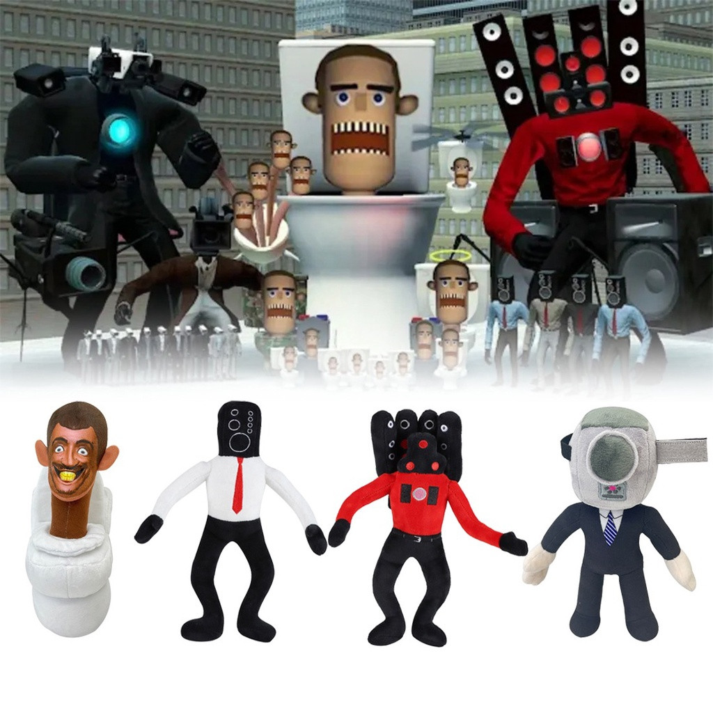 ⭐️Skibidi Toilet ตุ๊กตา ตุ๊กตายัดนุ่น Skibidi Toilet บล็อกของเล่น รูปการ์ตูนอนิเมะ ห้องน้ำ Speakerman ตำหนิตุ๊กตา