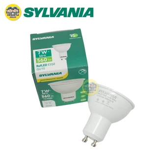 SYLVANIA หลอดไฟ รุ่น RefLED GU10 GU5.3 7W แสงวอร์ม 3000K หลอดแอลอีดี หลอดไฟ ขั้ว E27