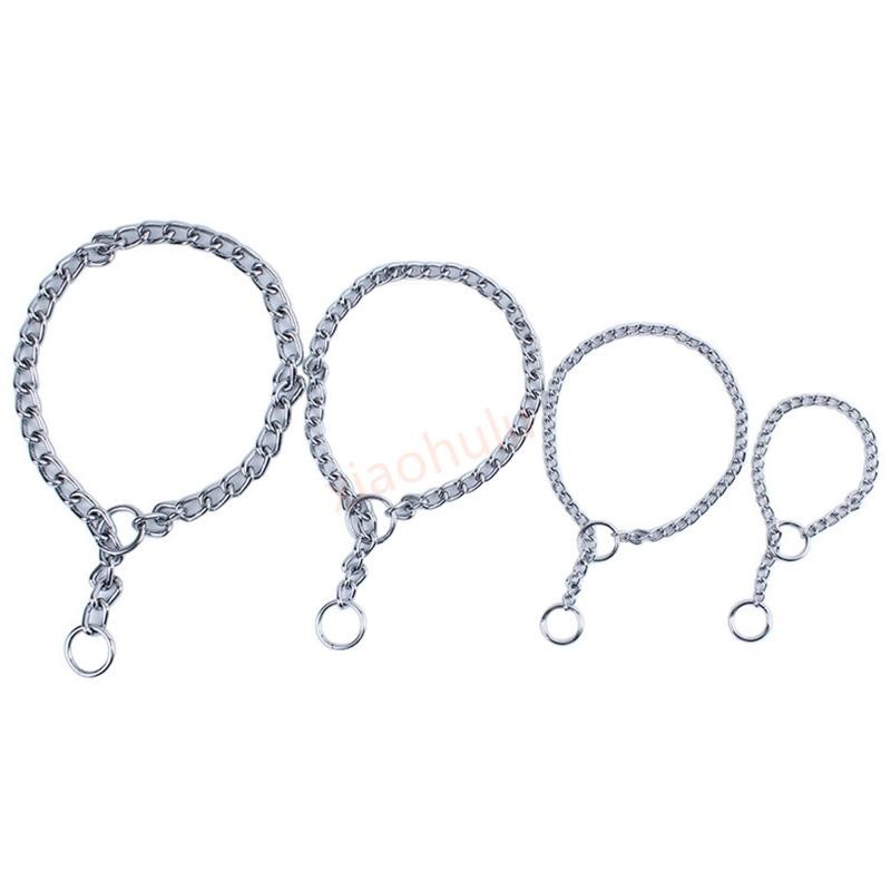 Xhl ปลอกคอสุนัขสแตนเลสเหล็ก Choke Chain ลูกสุนัขโซ่โลหะสัตว์เลี้ยงแสดง Slip Collars Choker สําหรับการฝึกอบรมเดิน