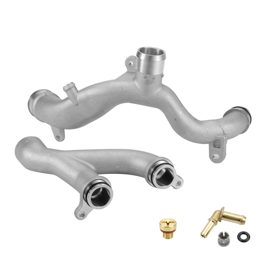 BINB ROAD ปั๊มน้ําอลูมิเนียม Coolant Pipe Kit LR090630 + ล092992 เข้ากันได้กับ Land Rover Discovery 
