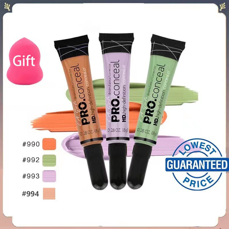 ✨ ในสต็อก la girl color corrector คอนซีลเลอร์ 24h ยั่งยืนกันน้ํา la girl pro คอนซีลเลอร์สีส้มสี corr