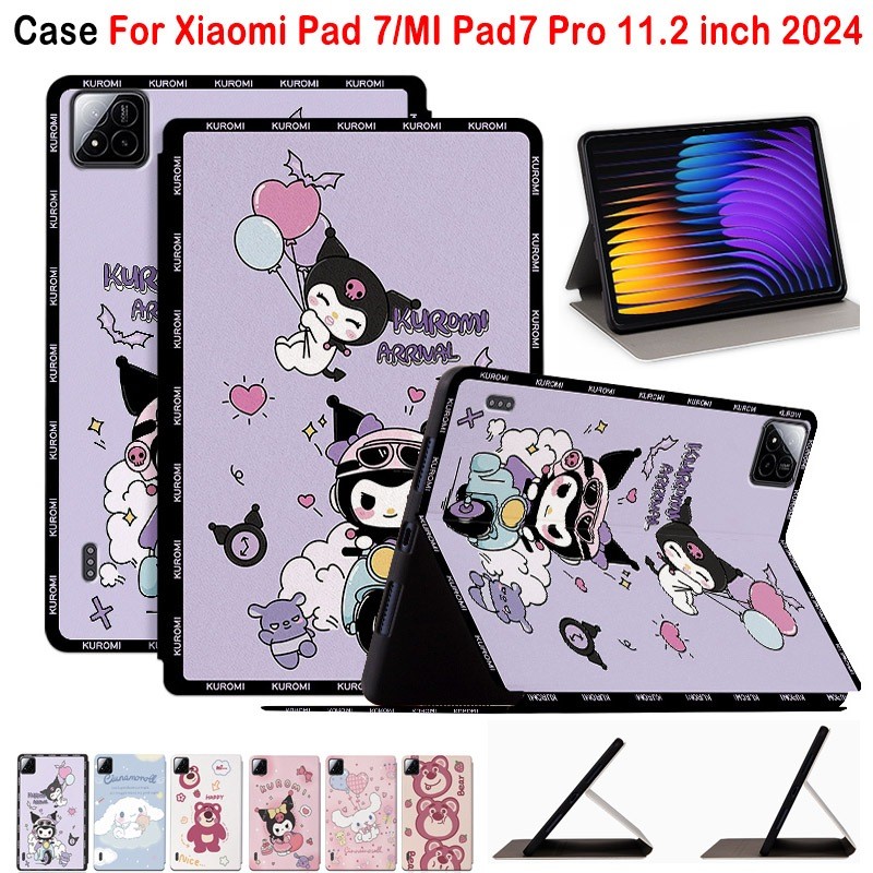 สําหรับ Xiaomi Pad 7 MI Pad7 Pro 11.2 นิ้ว 2024 คุณภาพสูง PU หนังกันกระแทกฝาครอบ Xiaomi Pad 7 MI Pad