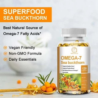 BBEEAAUU Omega7 Sea Buckthorn Capsules บำรุงผิวให้มีสุขภาพดี สวยงาม และคงความชุ่มชื้น