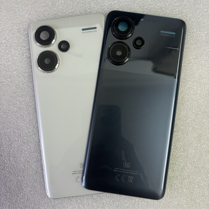 A + สําหรับ Xiaomi Redmi หมายเหตุ 13 Pro Plus 5G ฝาครอบแบตเตอรี่แผงกระจกด้านหลังด้านหลังกรณีพร้อมอะไหล่ซ่อมเลนส์กล้อง