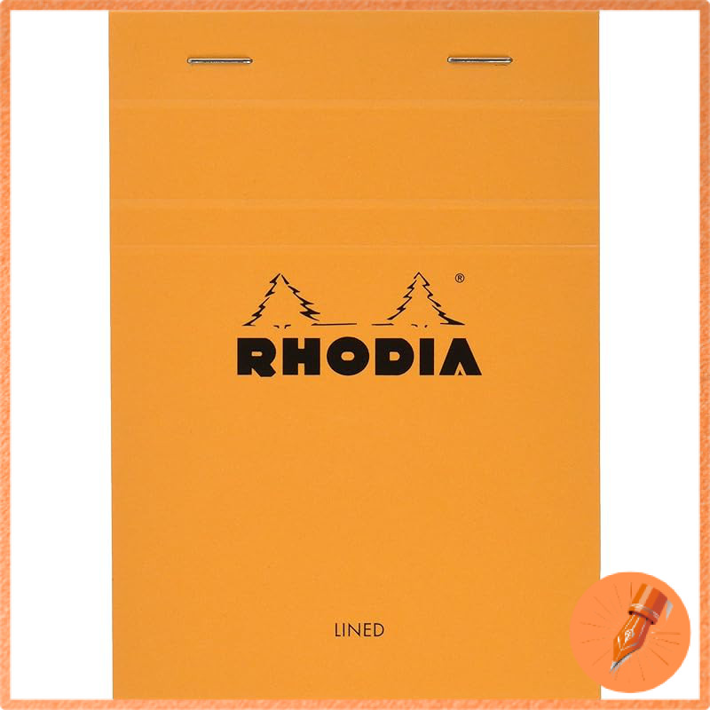 [Set of 2] Rhodia Notebook No. 13 (A6) 80 sheets, ruled, water-resistant cover, perforated pages, Or