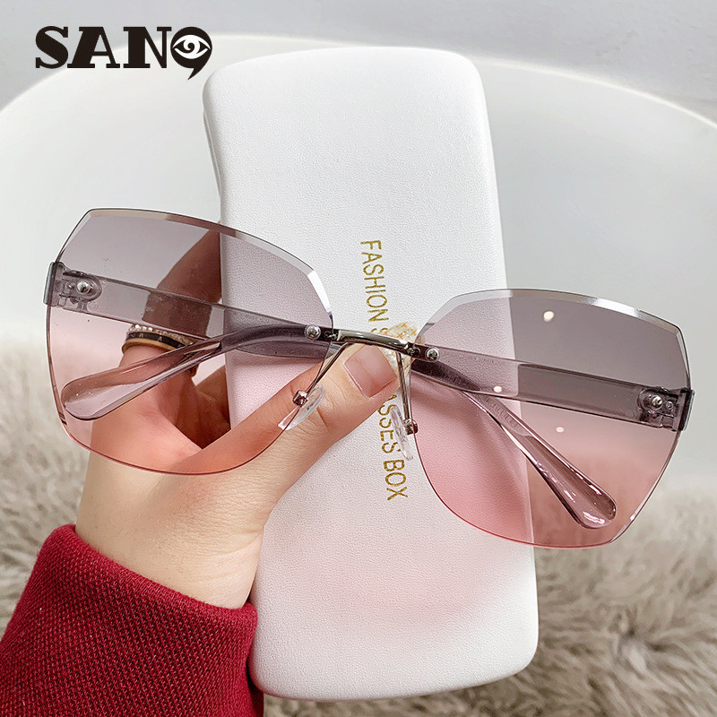 แว่นกันแดดแฟชั่นเกาหลีผู้หญิง Progressive Color UV Resistance