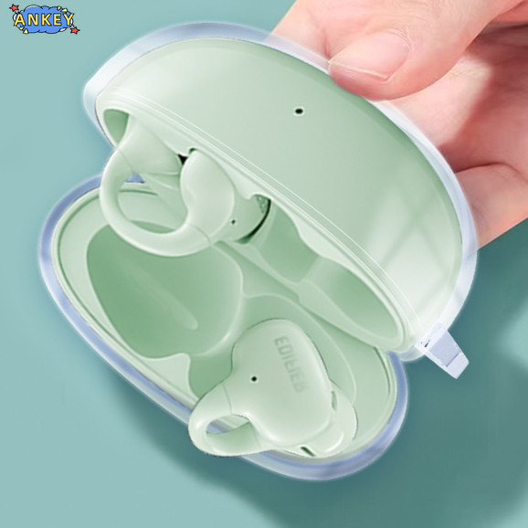 for Edifier LolliClip Case Protective Transparent Clear TPU Covers Bluetooth Earphone Shell
