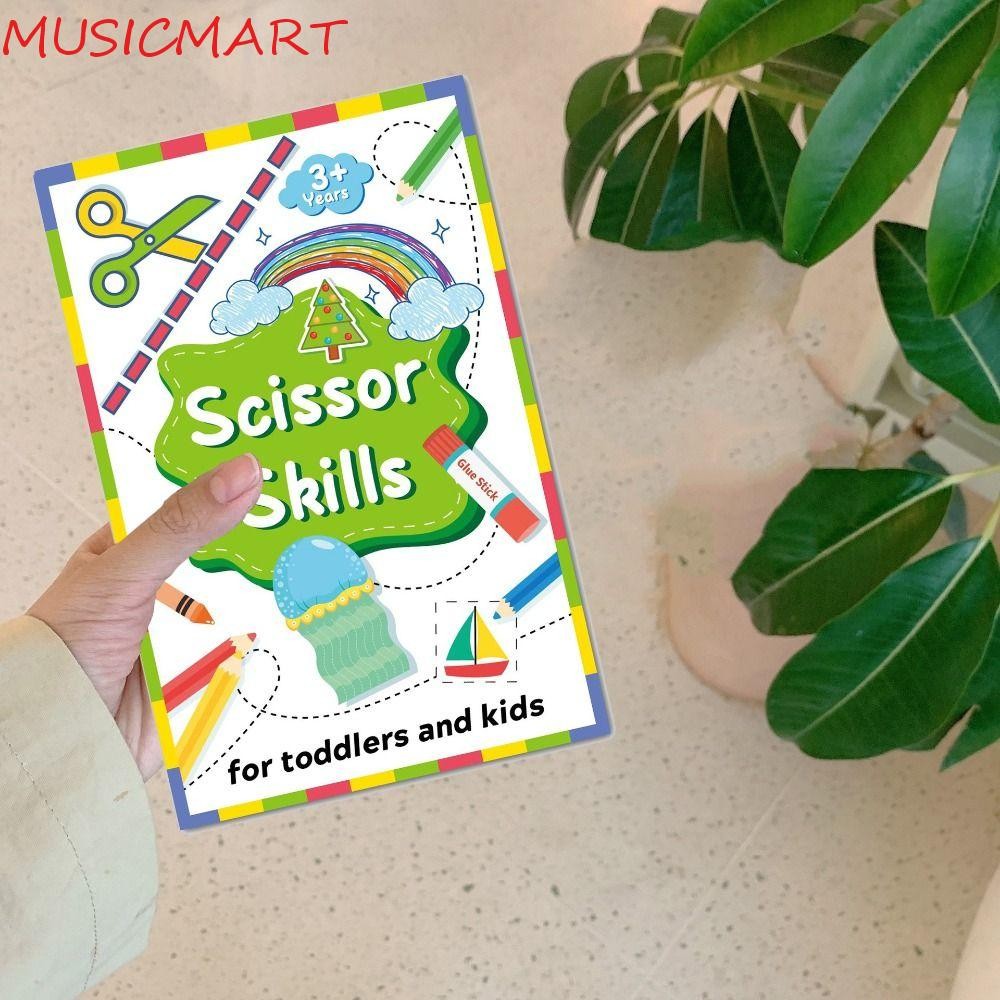 หนังสือกิจกรรมตัด MUSICMART, กระดาษ Montessori เด็กกระดาษตัดหนังสือ, Creative Scrapbooking การศึกษาการเรียนรู้เด็กทําด้วยมือกระดาษของเล่นปฏิสัมพันธ์ระหว่างพ่อแม่และลูก