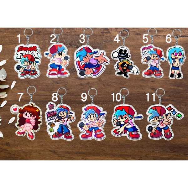 พวงกุญแจ Friday night funkin มีให้เลือกหลายแบบ