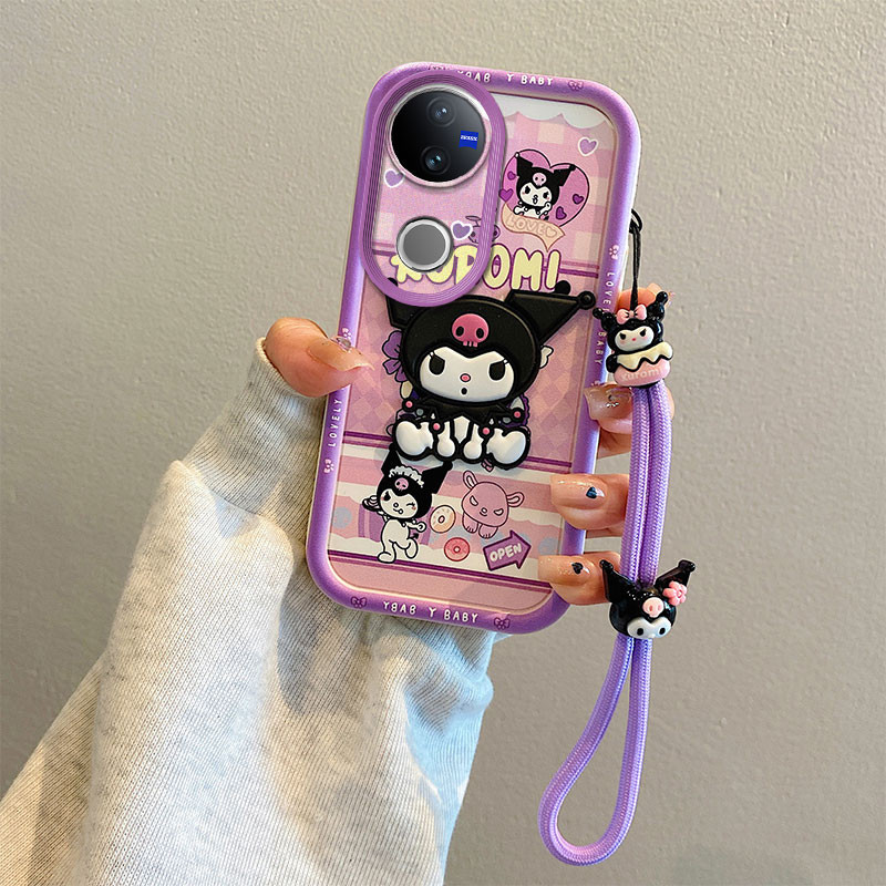เคส vivo v50 4G 5G TPU Kuromi ซิลิโคนอ่อนนุ่มเคสโทรศัพท์ตุ๊กตาการ์ตูนของเล่นการ์ตูน PQG2 - รูปที่ 4