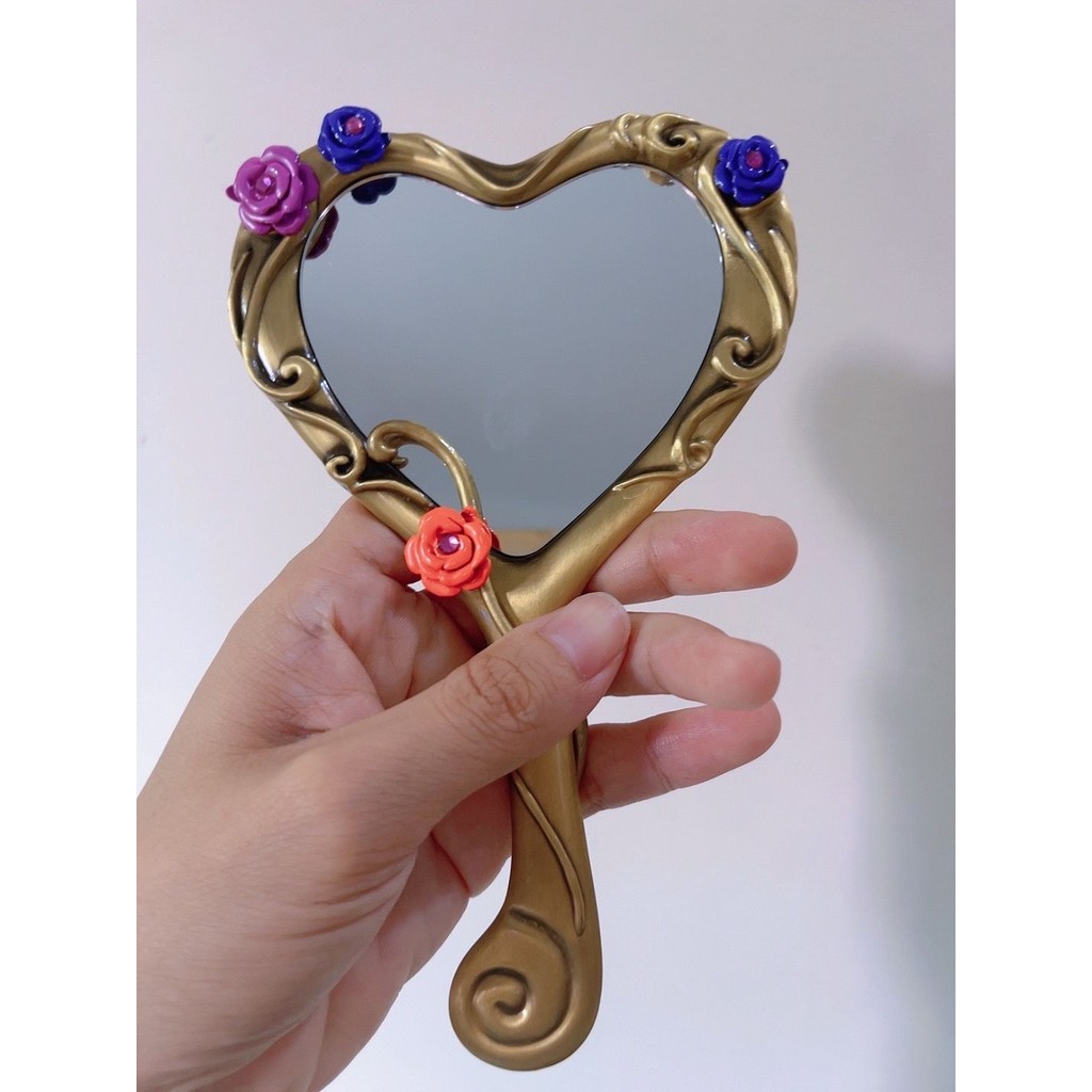 Barbie Diamond Castle กระจกมือถือรูปหัวใจตุ๊กตาบาร์บี้กระจกสไตล์เดียวกัน Aurora Love Lucky Mirror แฟนของขวัญ/ลูกปัด 253.30 - รูปที่ 4