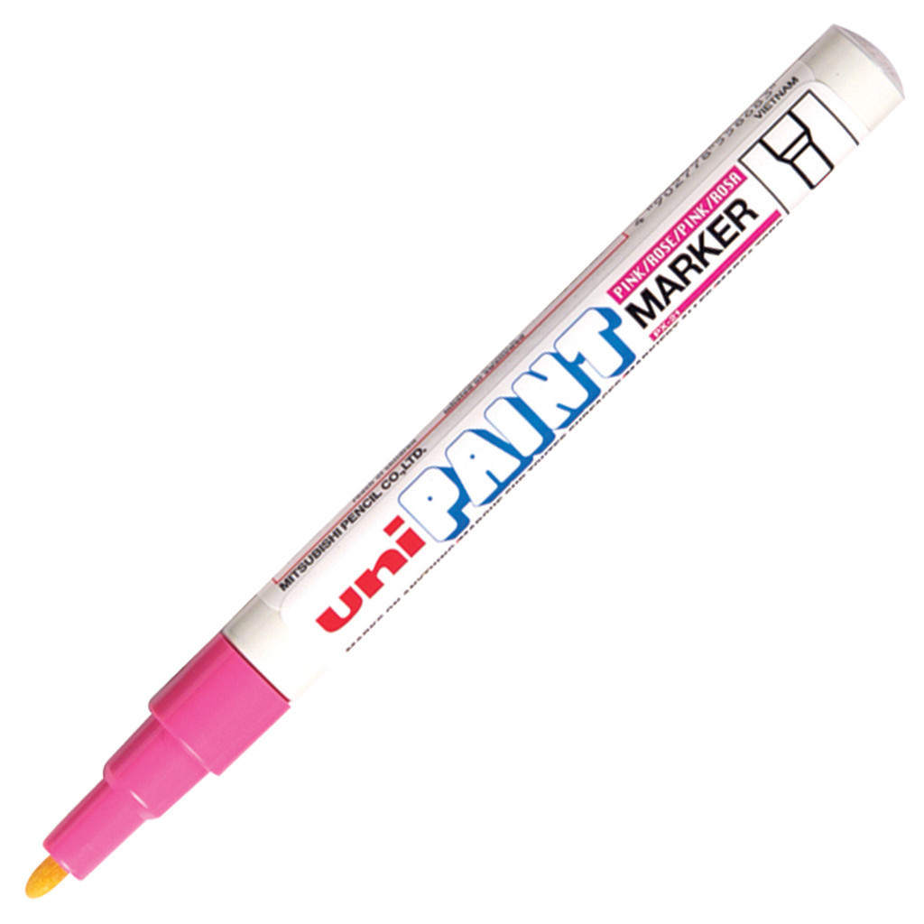 UNI ปากกาเพ้นท์ หมึกสีชมพู ขนาด 0.8-1.2 มม. รุ่น PX-21
