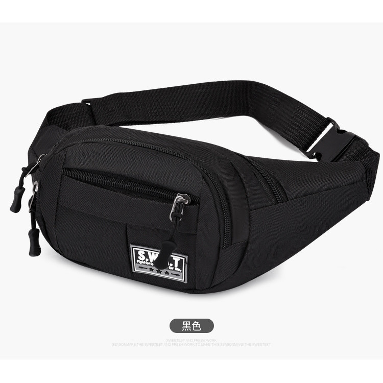 (w41)กระเป๋าคาดอก ผ้าแคนวาสหนา ลายSWAT มีหลายช่อง vgetbag