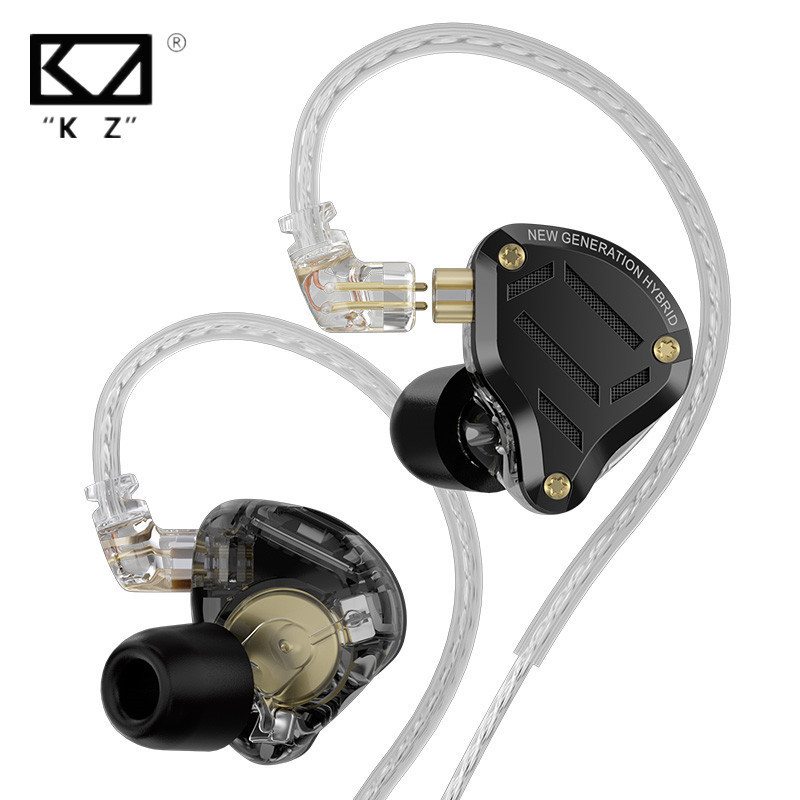 Kz ZS10 Pro 2 หูฟังอินเอียร์ HIFI โลหะ เบส 4 ระดับ สวิตช์จูนเสียง มอนิเตอร์กีฬา ลดเสียงรบกวน