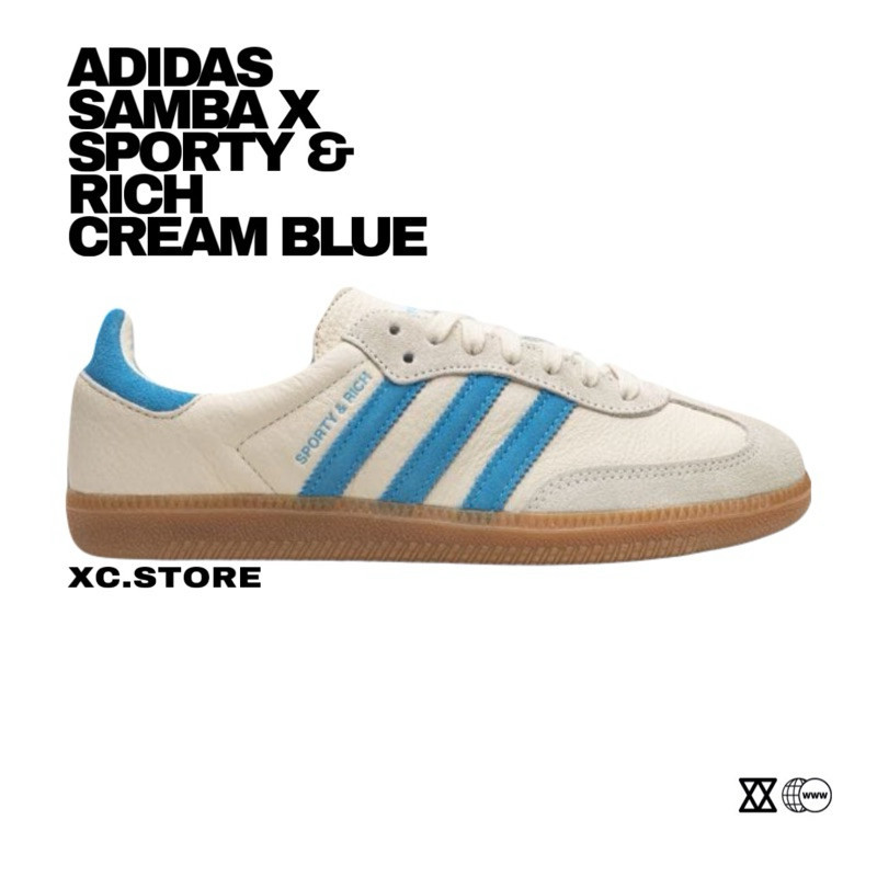 Adidas Samba Sporty &amp; Rich “Cream Blue”