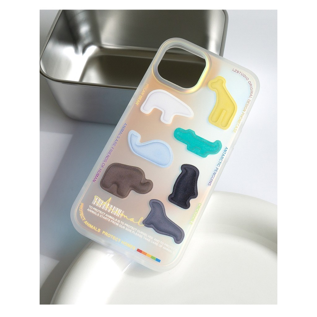 ใหม่ เคสโทรศัพท์มือถือแบบใส ผิวด้าน กันกระแทก ลายการ์ตูน ไล่โทนสี สําหรับ Iphone 7 7plus 8 8plus Xs Xr 11 12 13 14 15 Pro Plus Promax