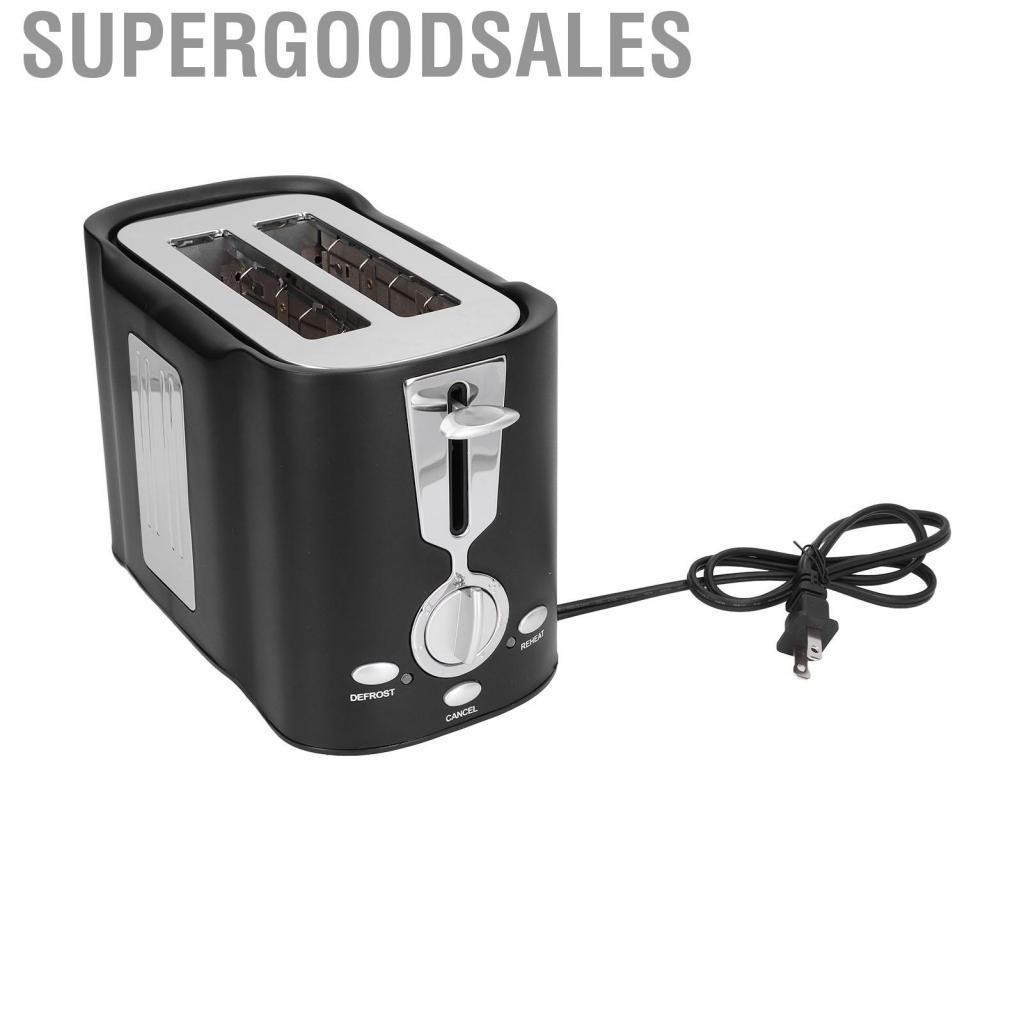 Supergoodsales 800W Simple Mini Toaster 2Slice Bread Breakfast Maker Machine Kitchen MN