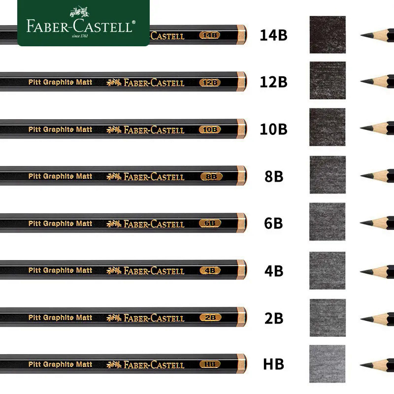 Faber-Castell Matte Sketch Pencil Painting Art Graphite Pencils Shading Writing Sketch Drawing Desig
