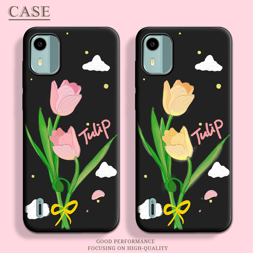 เคสโทรศัพท์มือถือ ซิลิโคนนิ่ม TPU ลายการ์ตูนผีเสื้อน่ารัก สําหรับ NOKIA C12 C12 Plus C12 Pro NOKIA C